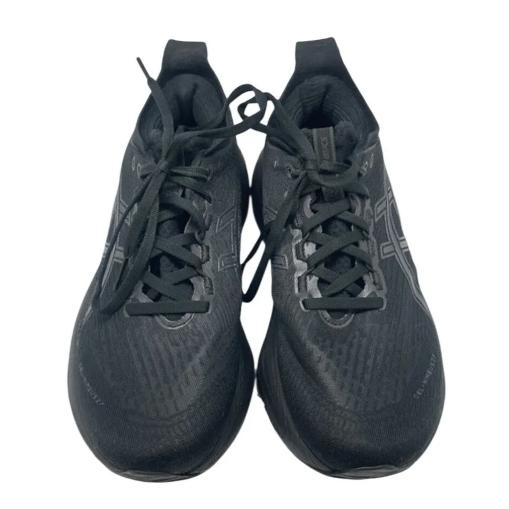 ASICS Gel-Nimbus 27 Womens Running Shoes Black Black 1012B753 Size 8.5